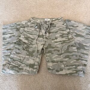 Cotton On Olive & Beige Camo Cargo Shorts